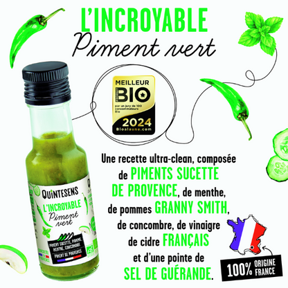 Quintesens -- L’incroyable piment vert bio - 110 ml